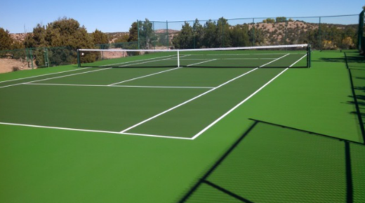 tennis court surfacing